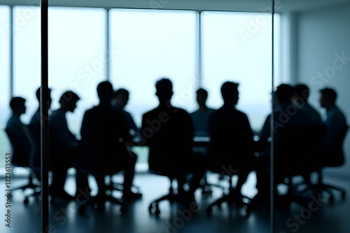 business meeting in conference room