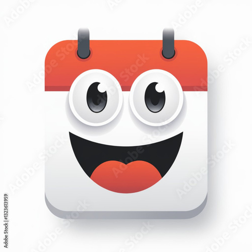 April Fools Day Calendar Icon. A cute calendar icon in celebration of April Fools Day. Isolated on white background. illustration vector. Eps 10.