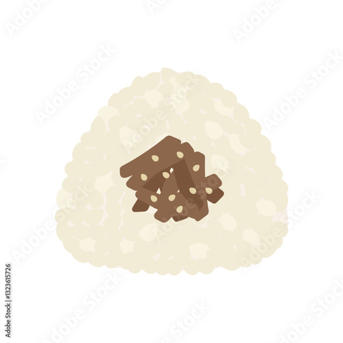 昆布おにぎり　イラスト