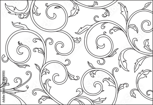 pattern, line art, vector, illustration, artwork, vector, blossom