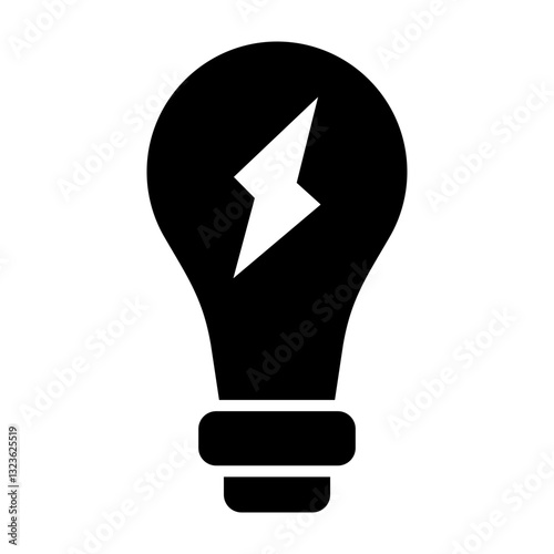 Energy Efficiency Vector Glyph Icon Design