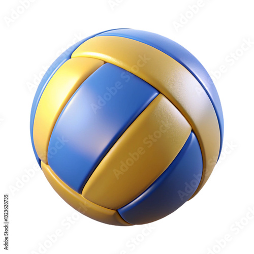 3d volleyball icon Illustration