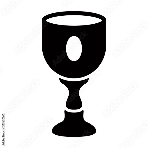 Goblet Vector Glyph Icon Design