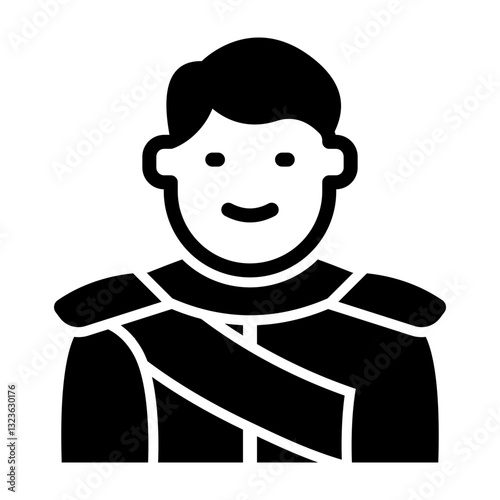 Prince Vector Glyph Icon Design