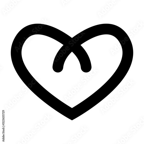 Pretzel Vector Glyph Icon Design