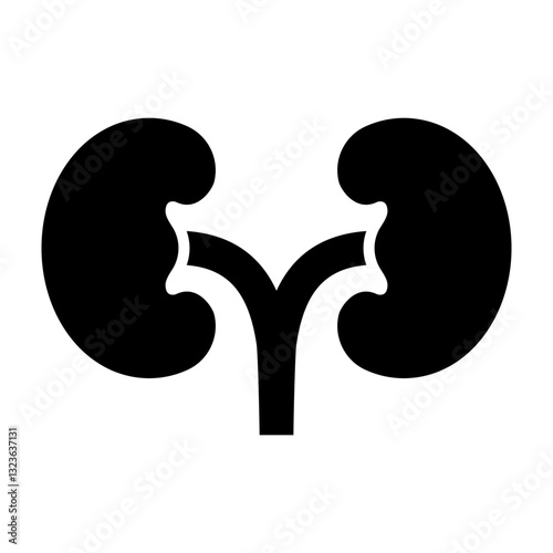 Kidney Vector Glyph Icon Design