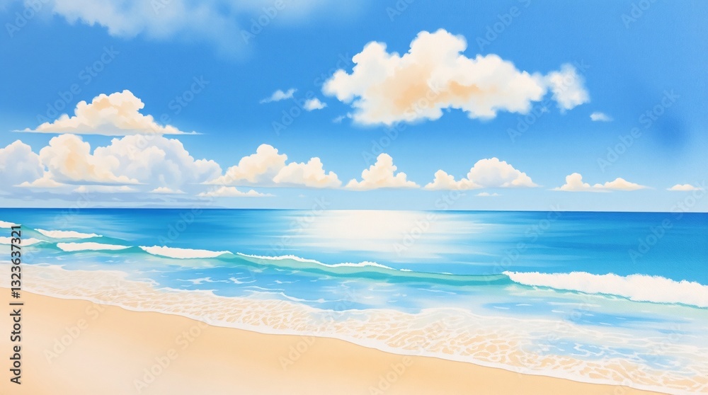 Obraz premium Sea and blue sky