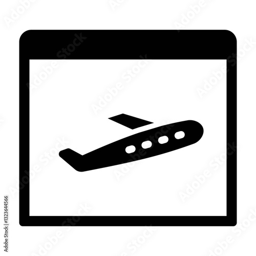 Baggageclaim Vector Glyph Icon Design