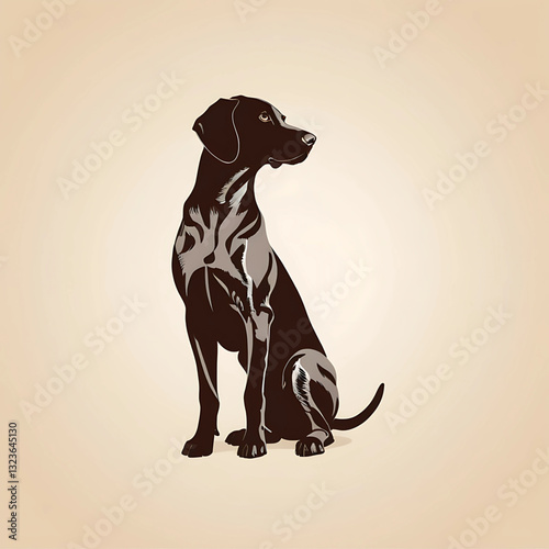 German Shorthaired Pointer vector