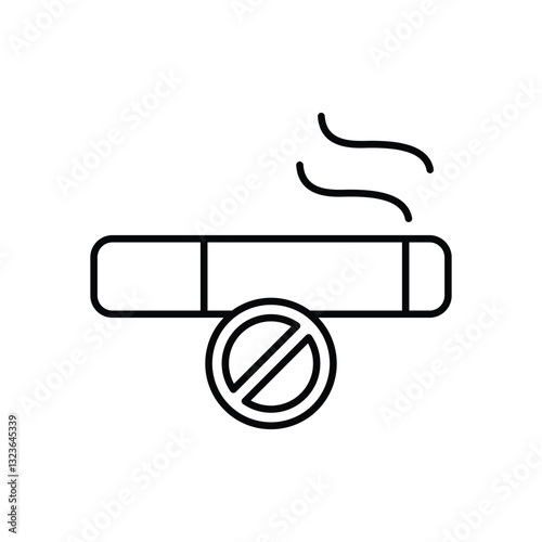 No Smoking Vector icon