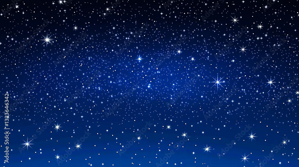 Fototapeta premium 輝く星々が広がる幻想的な夜空