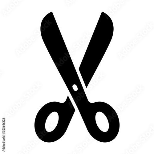 Scissors Vector Glyph Icon Design