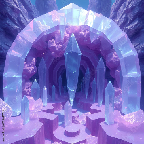 A labyrinthine crystal abyssal maze