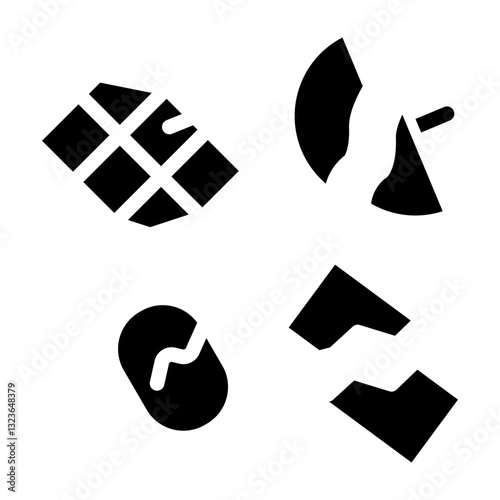 Space Junk Vector Glyph Icon Design