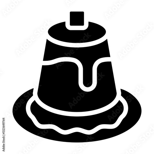 Pudding Vector Glyph Icon