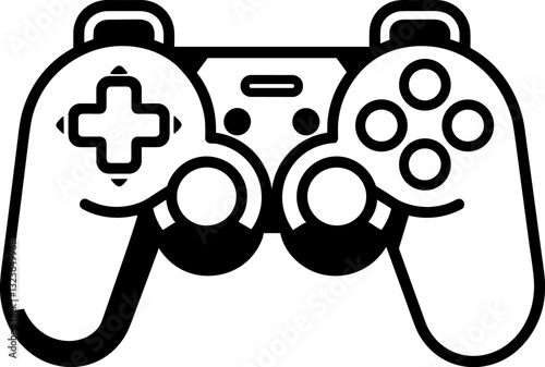 Sleek Gamepad Controller: Vector Illustration for Gaming Enthusiasts