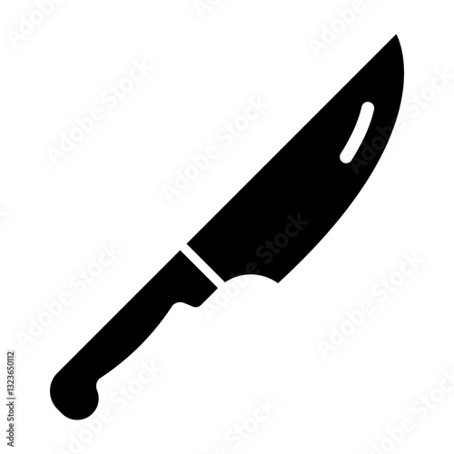 Chef Knife Vector Glyph Icon