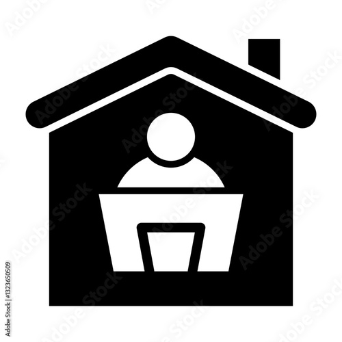 Home Office Vector Glyph Icon
