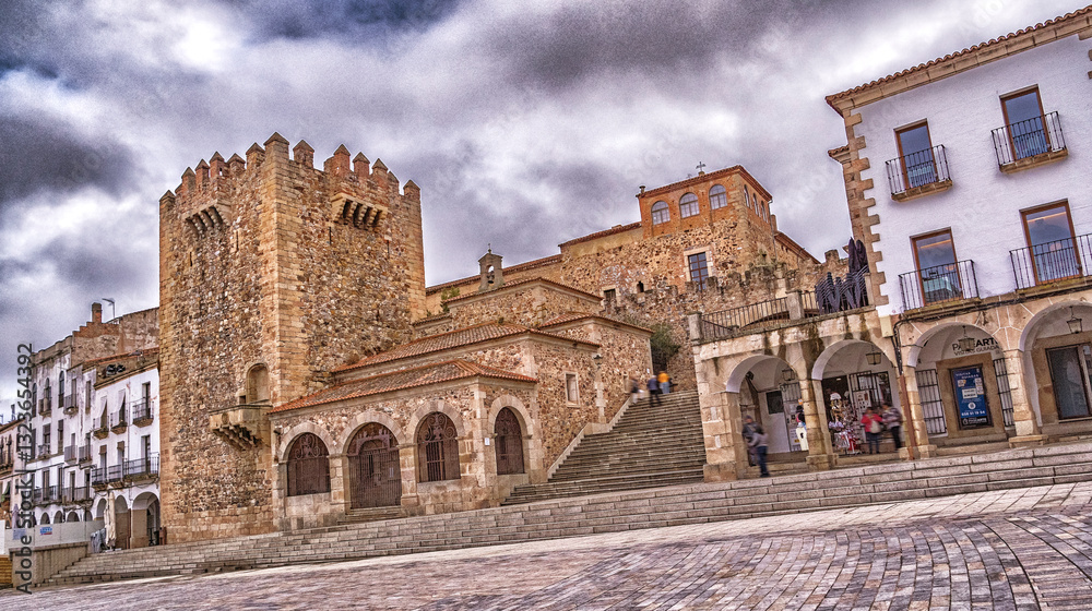 Tower of Bujaco, 12th Century Almohad Architecture, Old City, Cáceres, Extremadura, Spain, Europe