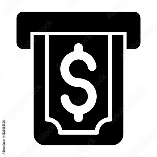 Withdrawal Vector Line Icon Design
