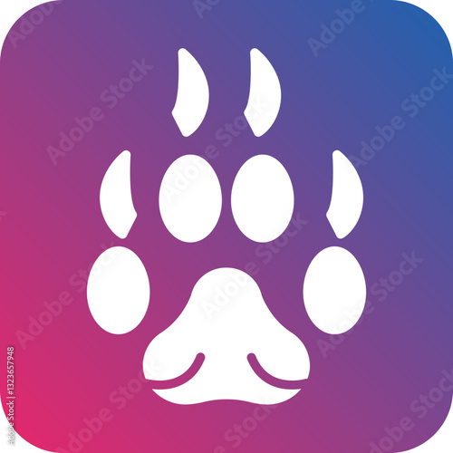 Bear Paw Icon Style