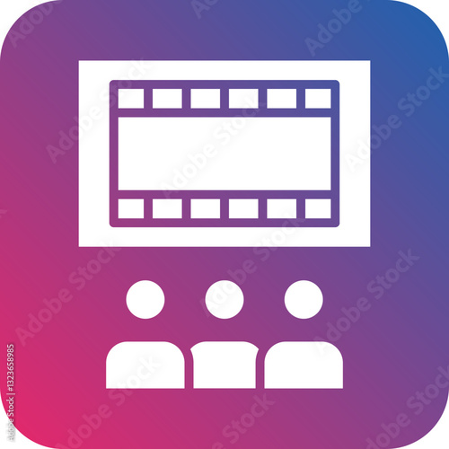 Cinema Screen Icon Style