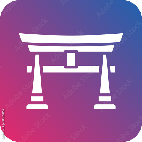 Torii Gate Icon Style