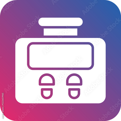 Pedometer Icon Style