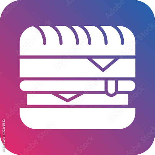 Cuban Sandwich Icon Style