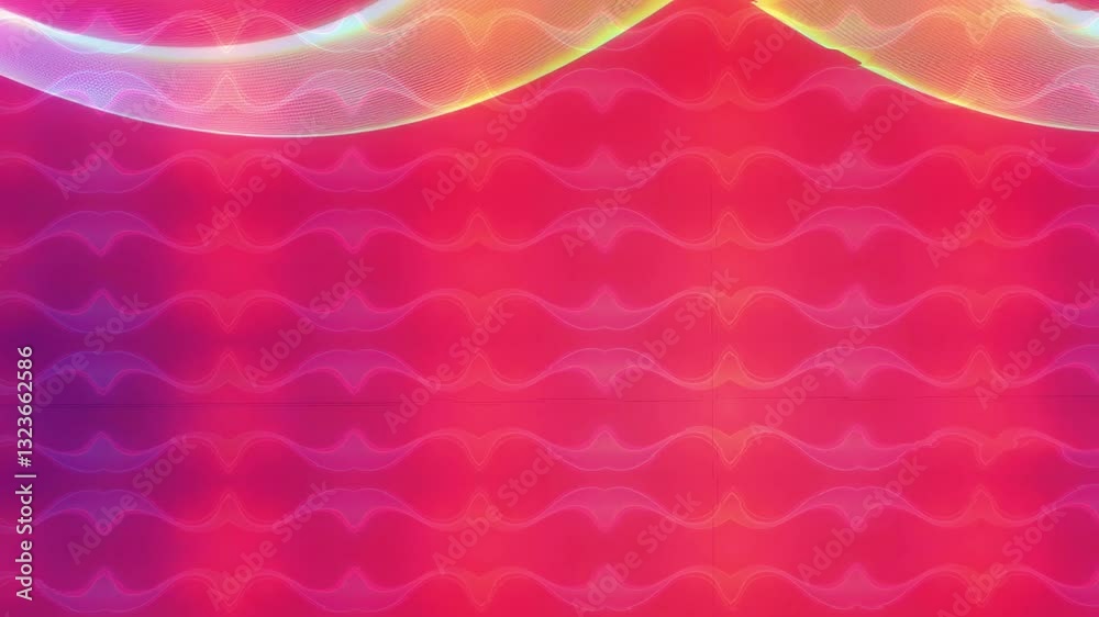 Vibrant pink abstract background featuring flowing wave patterns, perfect for creative projects
