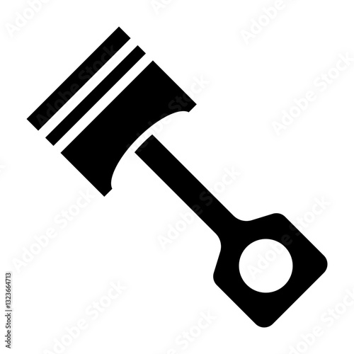 Piston Vector Glyph Icon Design