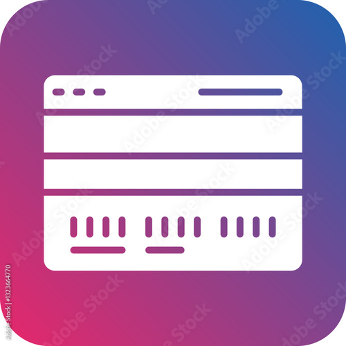 Credit Card Installment Icon Style