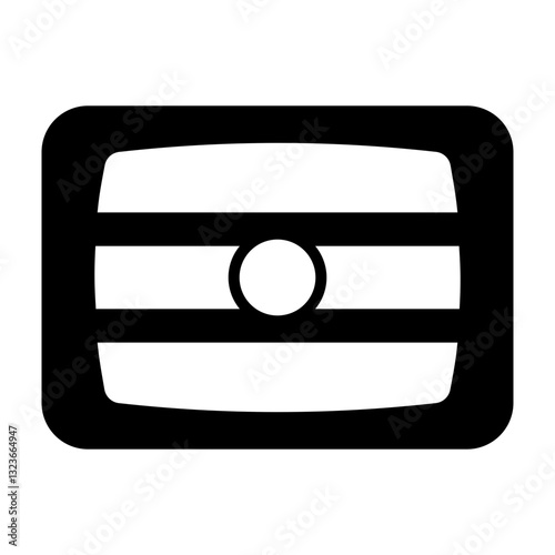 Fuel Tank Vector Glyph Icon Design