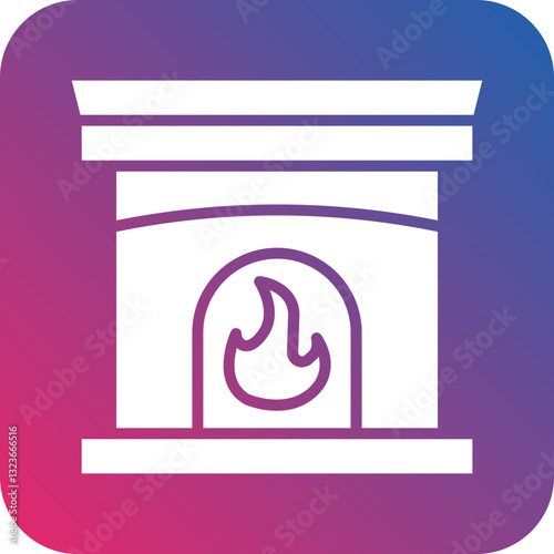 Fireplace Icon Style