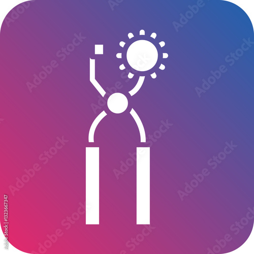 Leather Punch Icon Style