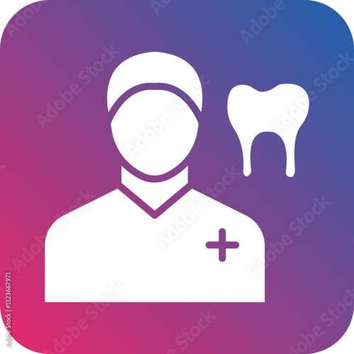 Dentist Male Icon Style