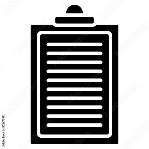 Clipboard line icon style