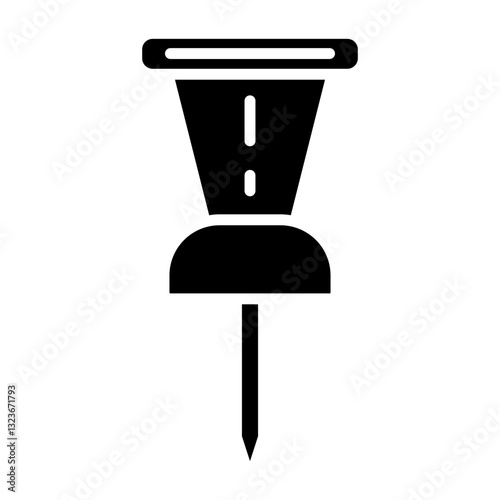Push Pin line icon style