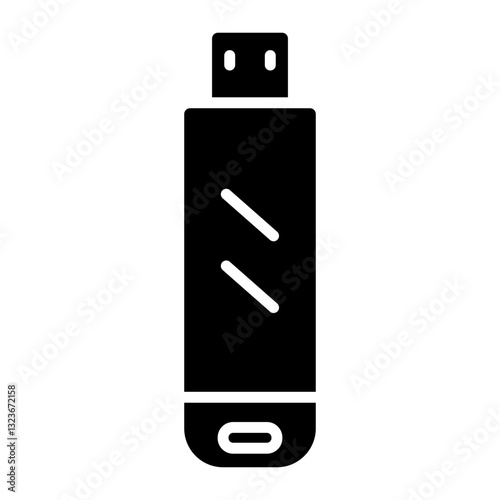 Flash Drive line icon style