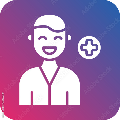 Male Patient Icon Style