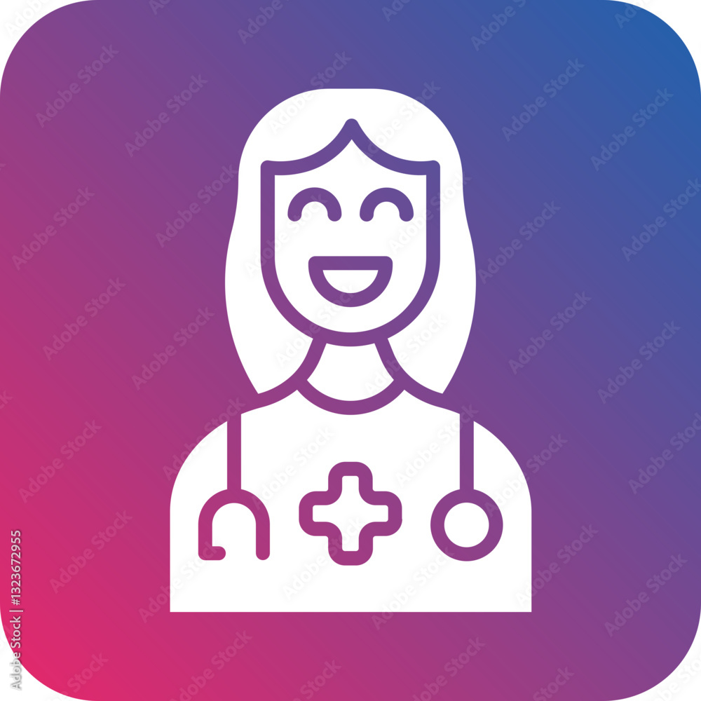 Female Doctor Icon Style Female Doctor Icon Style