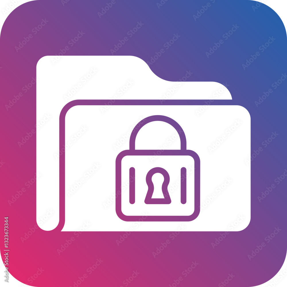 Secured Folder Icon Style Secured Folder Icon Style