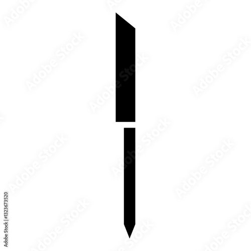 Bread Knife line icon style