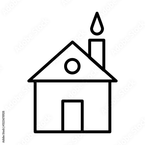 
Illustration showing a black icon of an attribute for the Easter holiday, on a white background