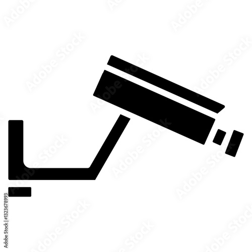 Security Camera Line Icon Style