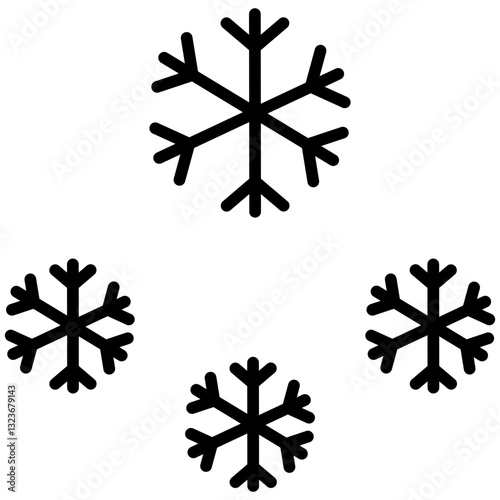 Snow Line Icon Style