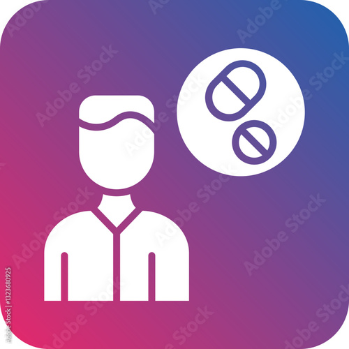 Drug Addiction Icon Style