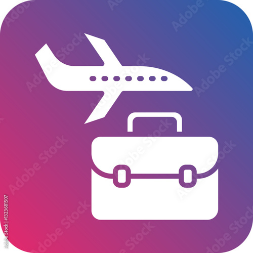 Business Travel Icon Style