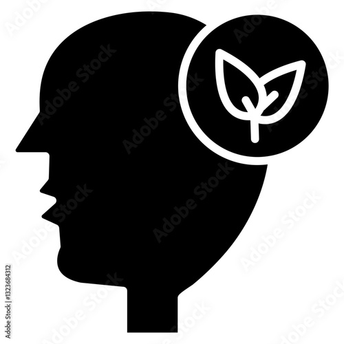 Think Green Line Icon Style