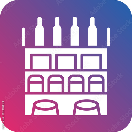 Store Shelfs Icon Style